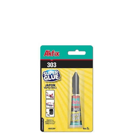 Akfix 303 Süper Japon Yapıştırıcı 3 gr
